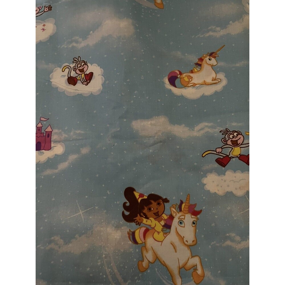 Dora and Friends Fabric 44” 3 Yards Vintage Unused NEW